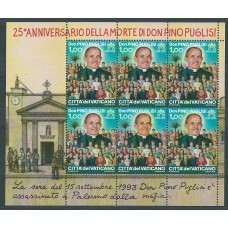 Vaticano Correo 2018  Yvert 1778 ** Mnh 25º Muerte Beato Don Pino Puglisi Mini/Hojita