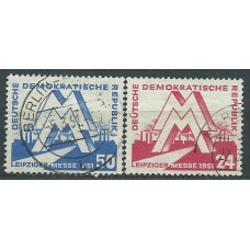 Alemania Oriental Correo 1951 Yvert 34/35 usado