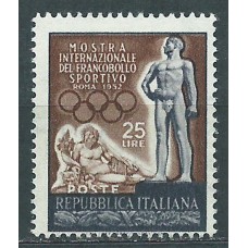 Italia - Correo 1952 Yvert 622 * Mh Deportes