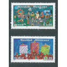 Mexico Correo 2001 Yvert 1971/72 ** Mnh Navidad