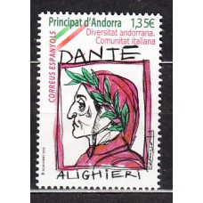 Andorra Española Correo 2018 Edifil 465 ** Mnh Dante