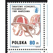 Polonia - Correo 1989 Yvert 3016 ** Mnh  Bomberos