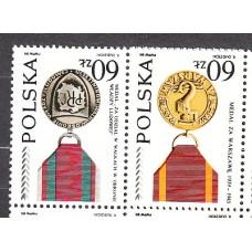 Polonia - Correo 1989 Yvert 3031/2 ** Mnh  Medallas