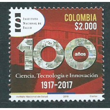 Colombia Correo 2018 Yvert 1891 ** Mnh 100 Ciencia