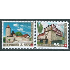Suiza Correo 2018 Yvert 2467/68 ** Mnh Pro Patria . Castillos y Fortalezas