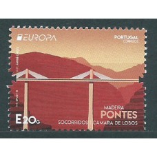 Tema Europa 2018 Madeira Yvert 391 ** Mnh Puentes