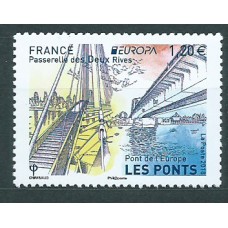 Tema Europa 2018 Francia Yvert 5218 ** Mnh Puentes