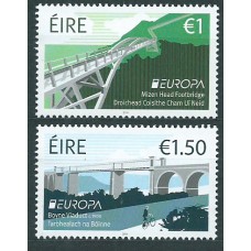 Tema Europa 2018 Irlanda Yvert 2244/45 ** Mnh Puentes