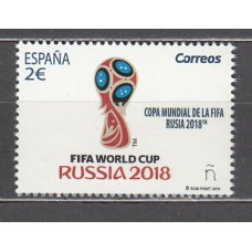 España II Centenario Correo 2018 Edifil 5231 ** Copa futbol Rusia 2018