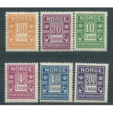 Noruega Tasa Yvert 7/12 * Mh