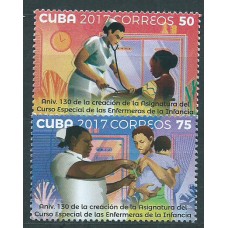 Cuba Correo 2017 ** Mnh 130 Años del curso de Enfermeras de la Infancia