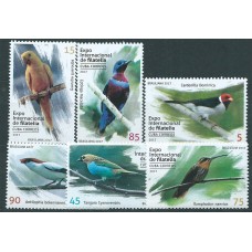 Cuba Correo 2017 Yvert 5639/44 ** Mnh Exposición Filatelica Brasiliana . Aves. Fauna