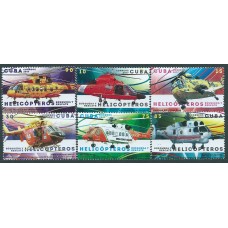 Cuba Correo 2017 Yvert 5611/16 ** Mnh Helicópteros de Busqueda y rescate
