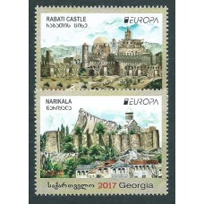 Tema Europa 2017 Georgia Yvert 518/19 ** Mnh Castillos