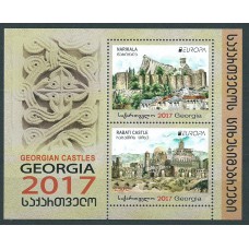 Tema Europa 2017 Georgia Hoja Yvert 72 ** Mnh Castillos