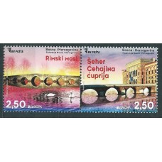 Tema Europa 2018 Bosnia Herceg Bosna Yvert 787/88 ** Mnh Puentes