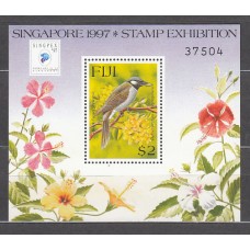 Fidji - Hojas Yvert 23 ** Mnh Fauna. Aves. Flores