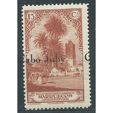 Cabo Juby Variedades 1934 Edifil 54hdh * Mh Habilitación desplazada horizontalmente