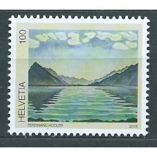 Suiza Correo 2018 Yvert 2489 ** Mnh Pintura. 100 Anº Muerte de Ferdinard Hodler