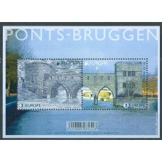 Tema Europa 2018 Belgica Yvert 4755/6 ** Mnh Puentes