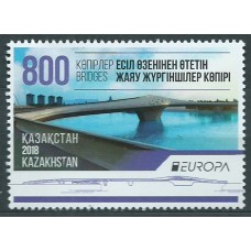 Tema Europa 2018 Kazakistan Yvert 822 ** Mnh Puentes