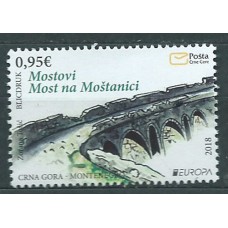 Tema Europa 2018 Montenegro Yvert 418 ** Mnh Puentes