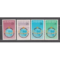 Zimbabwe Correo Yvert 17/20 ** Mnh  Rotary