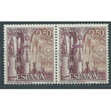 España II Centenario Variedades 1965 Edifil 1649it ** Mnh Pareja con un sello sin coma decimal