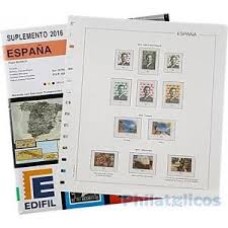 Edifil - España suplemento 2018 parcial papel blanco s/montar
