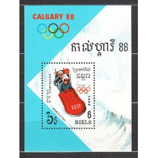 Kampuchea - Hojas Yvert 63 ** Mnh  Olimpiadas Calgary