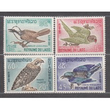 Laos - Correo 1966 Yvert 127/30 * Mh  Fauna aves