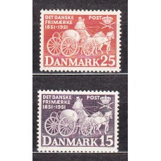 Dinamarcar - Correo 1951 Yvert 338/9 (*) Mng