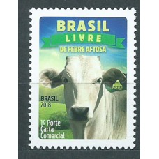 Brasil Correo 2018 Yvert 3677 ** Mnh Campaña de lucha contra la Fiebre aftosa. Fauna. Vaca