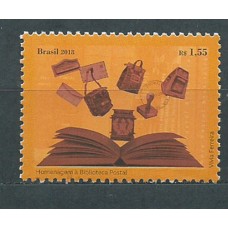 Brasil Correo 2018 Yvert 3678 ** Mnh 130º de la creación de la Biblioteca Nacional
