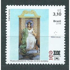 Brasil Correo 2018 Yvert 3719 ** Mnh Mercosul. 100º Museo de Arte de Bahia