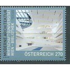 Austria Correo 2018 Yvert 3269 ** Mnh Bibliotecario de Wirtschafts Universidad