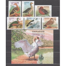 Somalia - Correo 6 valores+hoja ** Mnh Fauna aves