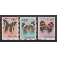 Venezuela - Aereo Yvert 873/5 * Mh Fauna mariposas