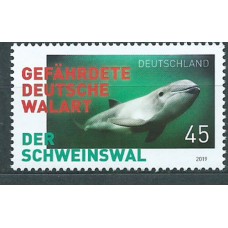 Alemania Federal Correo 2019 Yvert 3214 ** Mnh Marsopa de puerto. Fauna.