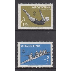 Argentina Aereo Yvert 63/4 (*) Mng  Deportes