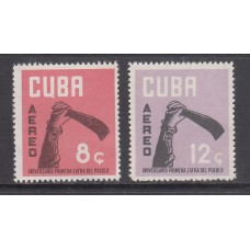 Cuba - Aereo 1962 Yvert 237/8 ** Mnh