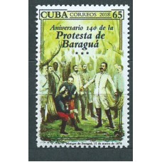 Cuba Correo 2018 Yvert 5684 ** Mnh 140º Protesta de Baragua