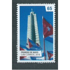 Cuba Correo 2018 Yvert 5686 ** Mnh 1º Mayo . Dia del Trabajo