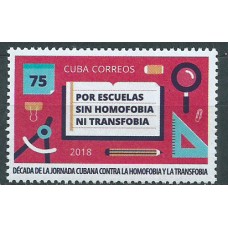 Cuba Correo 2018 Yvert 5687 ** Mnh Lucha contra la Homofobia