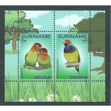 Suriname 2018 Upaep Hojas Yvert 138 Aves