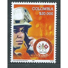 Colombia Correo 2018 Yvert 1952 ** Mnh Comunicaciones Militares