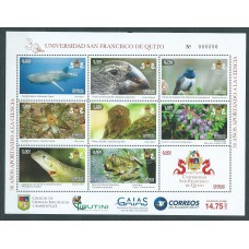 Ecuador Correo 2018 Yvert 2853/61 ** Mnh Universidad de Quito Congreso Botanica