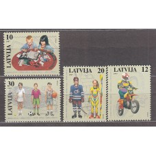 Letonia - Correo 1997 Yvert 419/22 ** Mnh  Deportes