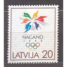 Letonia - Correo 1998 Yvert 437 ** Mnh  Olimpiadas de Nagano