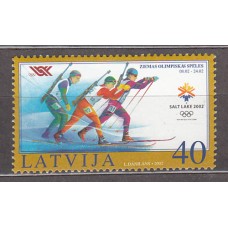Letonia - Correo 2002 Yvert 535 ** Mnh  Olimpiadas Salt Lake